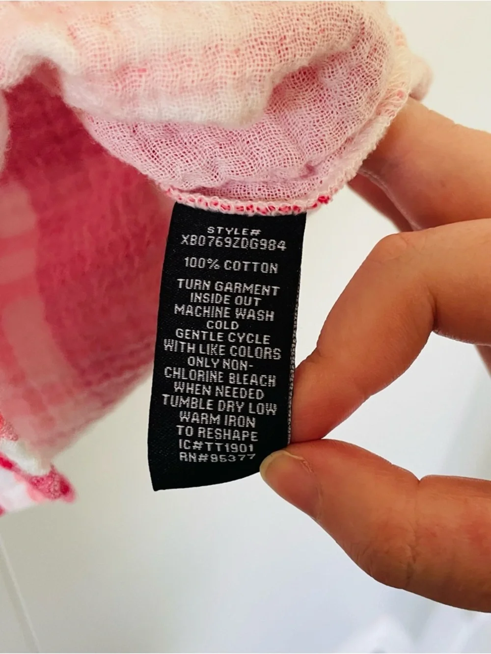 Sanctuary Pink and White Lightweight Plaid Shirt - Picture 6 of 9